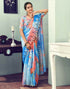 Sudathi Ready To Wear Light Blue Printed Woven Saree